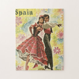  Spanje Reisposter, Flamenco Dansers Legpuzzel
