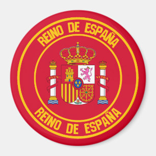 Spanje Round Emblem Magneet