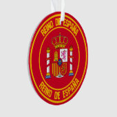 Spanje Round Emblem Ornament (voorkant)