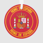 Spanje Round Emblem Ornament (achterkant)