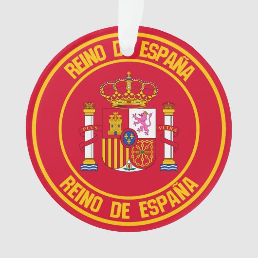 Spanje Round Emblem Ornament (voorkant)