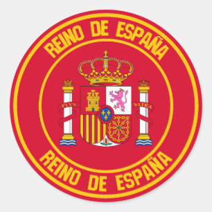 Spanje Round Emblem Ronde Sticker