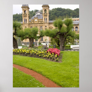 Spanje, San Sebastian. Populair zee resort, Poster