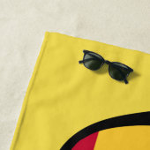 SPANJE Schaduwen aangepaste tekst strandhanddoek Strandlaken (In situ)