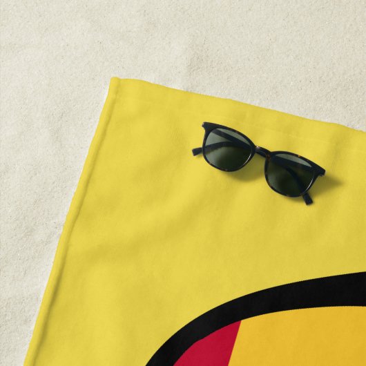 SPANJE Schaduwen aangepaste tekst strandhanddoek Strandlaken (In situ)