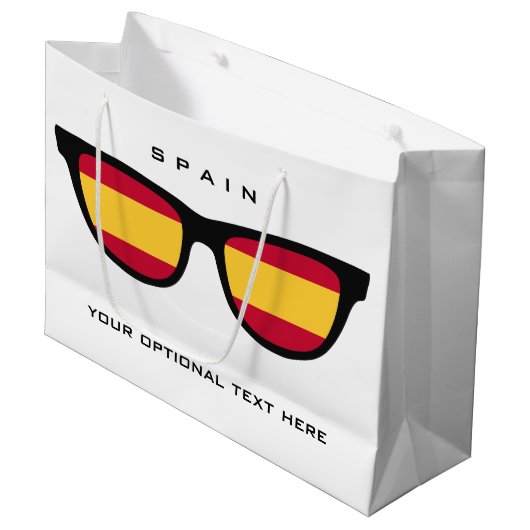 Spanje Shades aangepaste tekst & cadeautas voor kl (Voorkant Gekanteld)