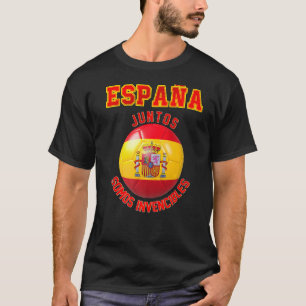 Spanje Slogan voor fans van het team van het Spaan T-shirt