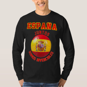 Spanje Slogan voor fans van het team van het Spaan T-shirt