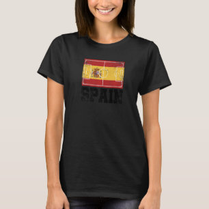 Spanje Soccer Field Country Flag Espana Spaanse Pr T-shirt