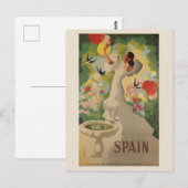  Spanje Spaans Flamenco Dancer Travel Briefkaart (Voorkant / Achterkant)
