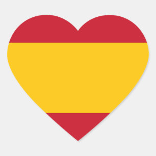 Spanje/Spaanse (civiele) hartvlag Hart Sticker