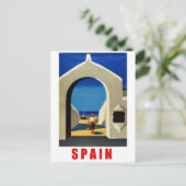 Spanje, Spaanse kust, visser die naar het dorp kom Briefkaart (Staand voorkant)