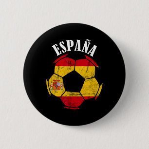 Spanje Spanje Vlag Spanje Voetbalspeler Spaanse Tr Ronde Button 5,7 Cm