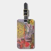 Spanje Sunshine Spaanse Reiskunst Bagagelabel (Voorkant verticaal)