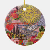 Spanje Sunshine Spaanse Reiskunst Keramisch Ornament (Achterkant)