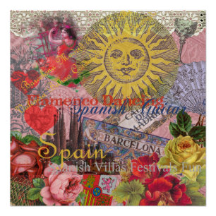 Spanje Sunshine Spaanse Reiskunst Perfect Poster