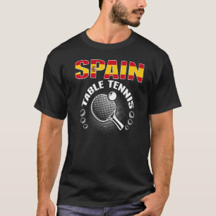 Spanje Table Tennis Support Spaans pingpong Tea T-shirt
