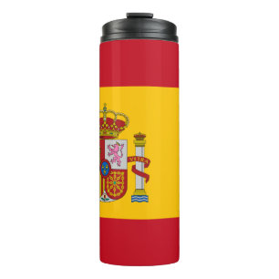Spanje Travel Mug, patriottische Spaanse vlag Thermosbeker