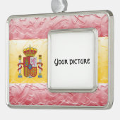 Spanje Verzilverd Kader Ornament (Links)