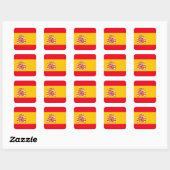 Spanje Vierkante Sticker (Vel)