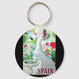 Spanje Vintage Image Sleutelhanger
