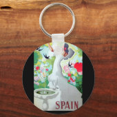 Spanje Vintage Image Sleutelhanger (Voorkant)
