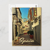 Spanje Vintage Travel Briefkaart (Voorkant / Achterkant)