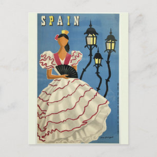 SPANJE Vintage Travel briefkaart