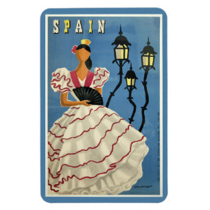 SPANJE Vintage Travel magnet Magneet