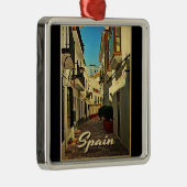 Spanje Vintage Travel Metalen Ornament (Rechts)