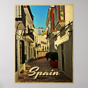 Spanje Vintage Travel Poster