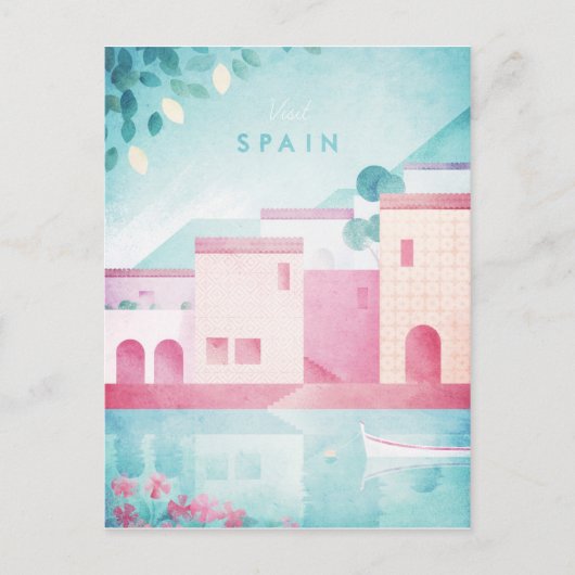 Spanje Vintage Travel Poster - Art Briefkaart (Voorkant)