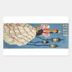 SPANJE Vintage Travel stickers