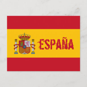 spanje vlag briefkaart