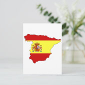 Spanje-vlag Briefkaart (Staand voorkant)