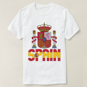 Spanje vlag en bekleding van wapenpatriottica t-shirt