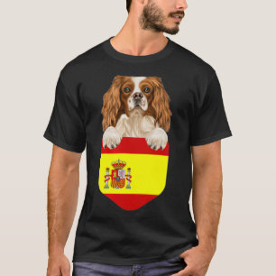 Spanje vlag engelse Speelgoed spaniel dog in zakje T-shirt