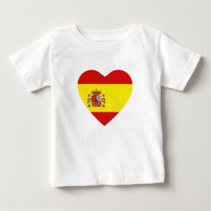 Spanje Vlag Hart T-shirt