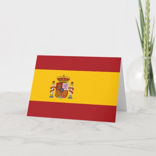 Spanje Vlag Kaart (Voorkant)