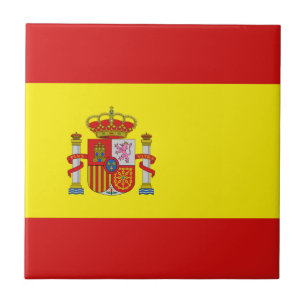 Spanje vlag keramische tegels tegeltje