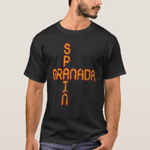 Spanje vlag Spanje Pride Spain Travel Vacation Gra T-shirt
