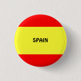 Spanje: vlag van Spanje Button/Lapel Pin Ronde Button 3,2 Cm