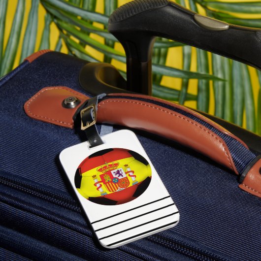 Spanje Voetbal Bagagelabel (Voorkant Insitu 1)