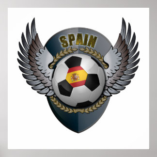 Spanje Voetbal Crest Poster