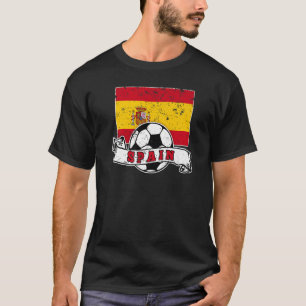 Spanje VOETBAL EN VLAG VERWIJDERD T-shirt