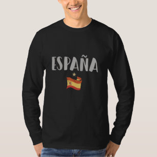 Spanje Voetbal Fan T-shirt Vlag