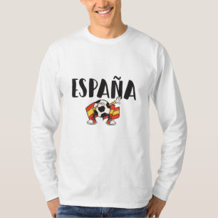 Spanje Voetbal Fan T-shirt Vlag