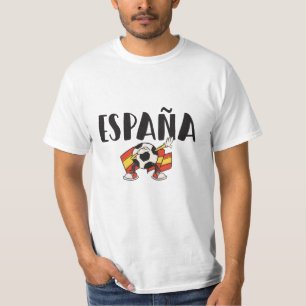 Spanje Voetbal Fan T-shirt Vlag
