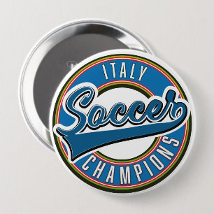 Spanje voetbal kampioenen logo. ronde button 4,0 cm