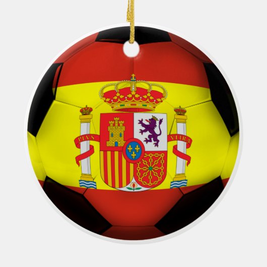 Spanje Voetbal Keramisch Ornament (Achterkant)